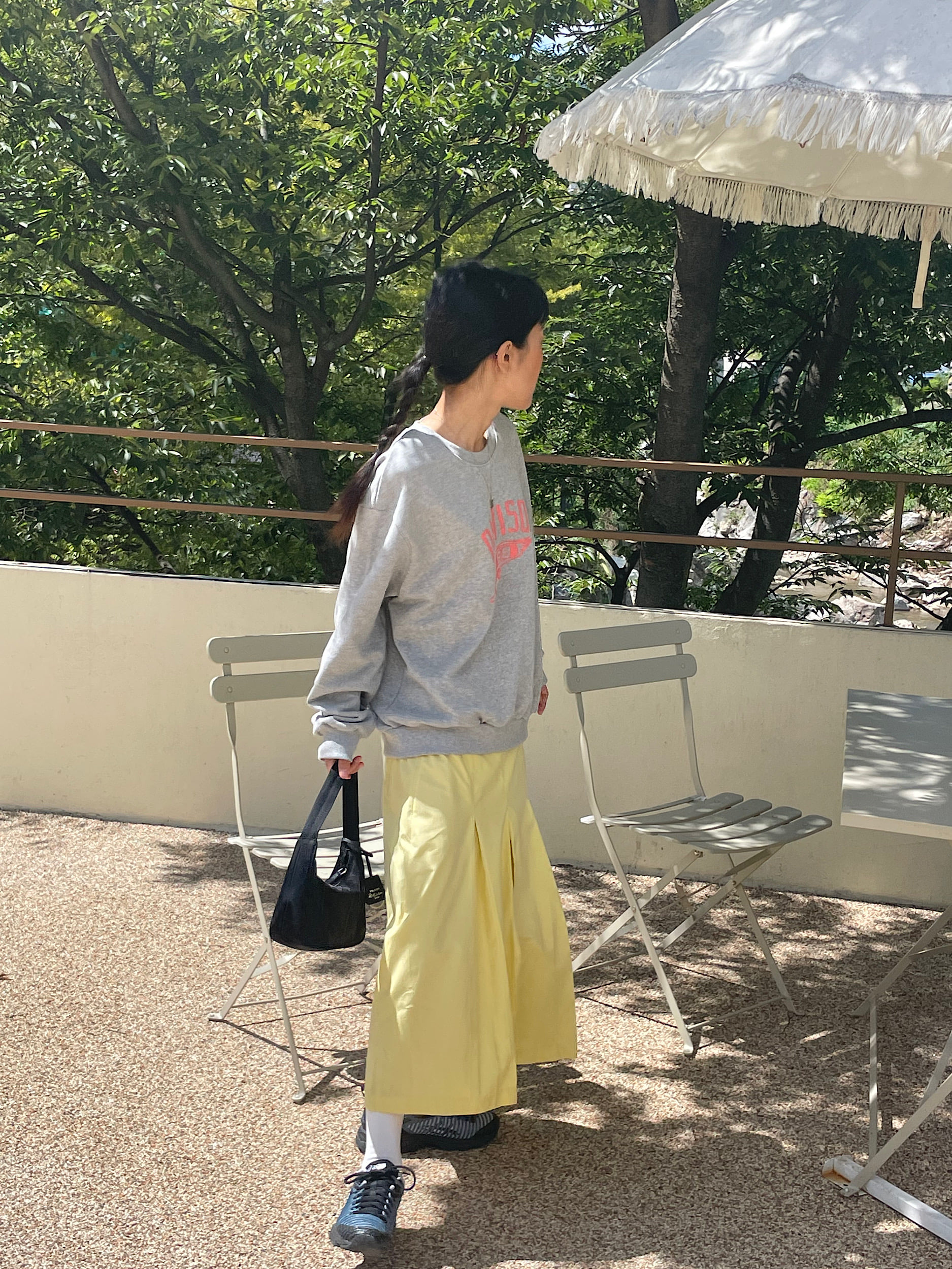 yuju pleat banding skirt(3C)