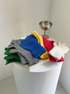 knit corduroy gloves(6C)